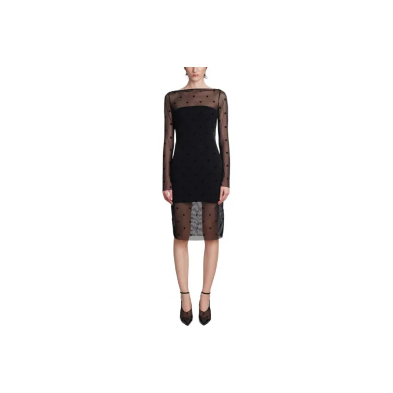 Givenchy 4G Semi sheer Midi Dress-0