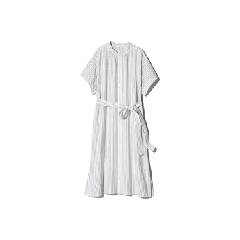 UNIQLO Short Sleeved Dresses Women's Ivory