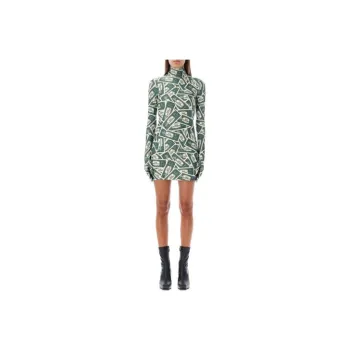 Vetements Long-Sleeved Dresses Women's Green
