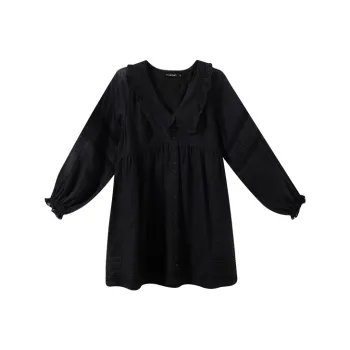 YUMOMO STAR Long Sleeved Dresses Women's Black