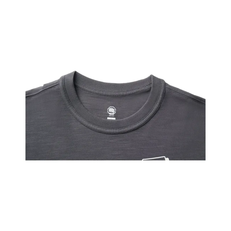 LiNing Basketball Collection T Shirt Men's Black Pine Gray-2