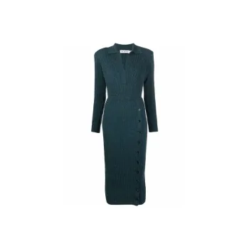 Self portrait Long Sleeved Dresses Women's Green