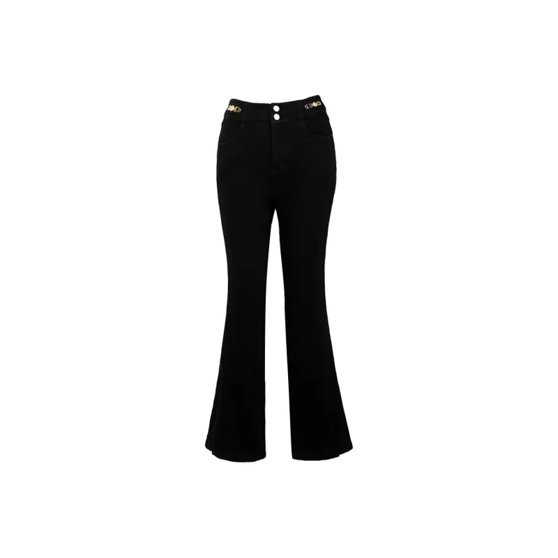 E.BECKY Jeans Women's Black-0