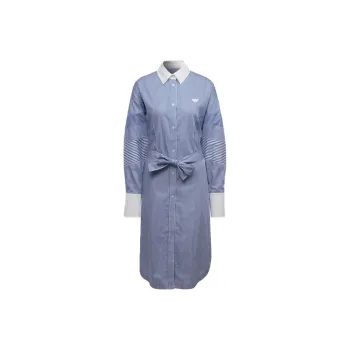 Adidas Originals Blue Version Collection Long Sleeved Dresses Women's Blue