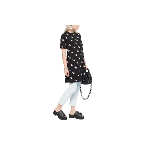 Alexander McQueen Short Sleeved Dress Women's Black