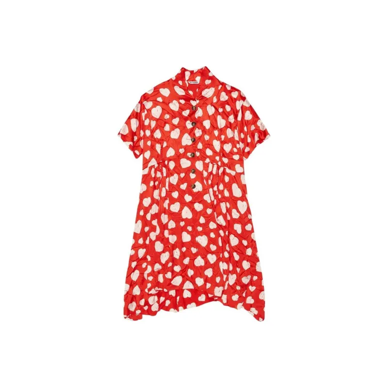 Balenciaga FW22 Short-Sleeved Dresses Women's Red-0