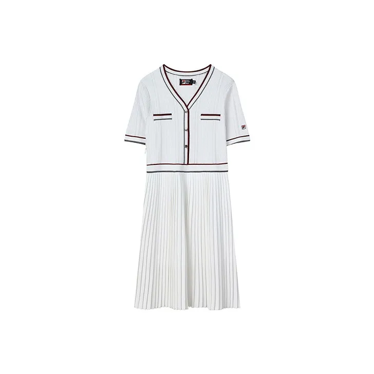 FILA Short Sleeved Dresses Women's Standard White-0