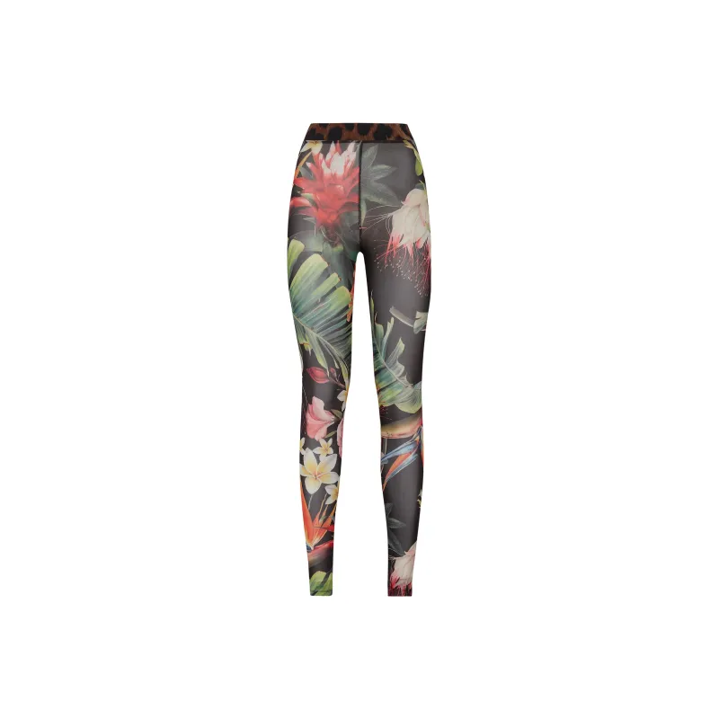 PHILIPP PLEIN Floral print Leggings-0
