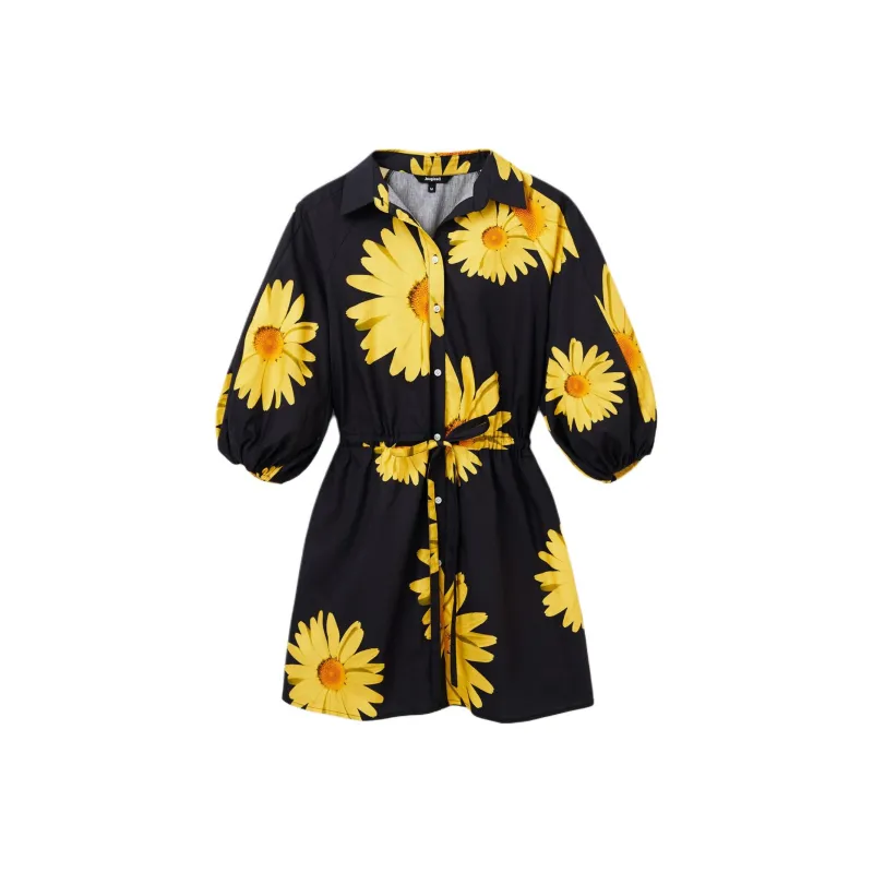 Desigual Long Sleeved Dress Women's Black-0