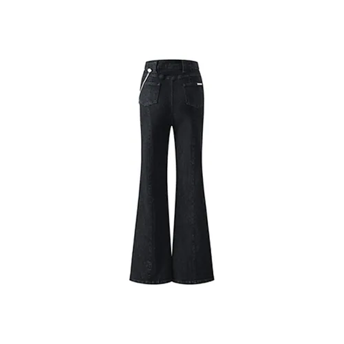 MacyMccoy Flared Pants Jeans Women's Black