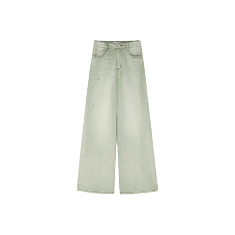 Orange Desire Jeans Women's Green Grape Snow Mountains-0