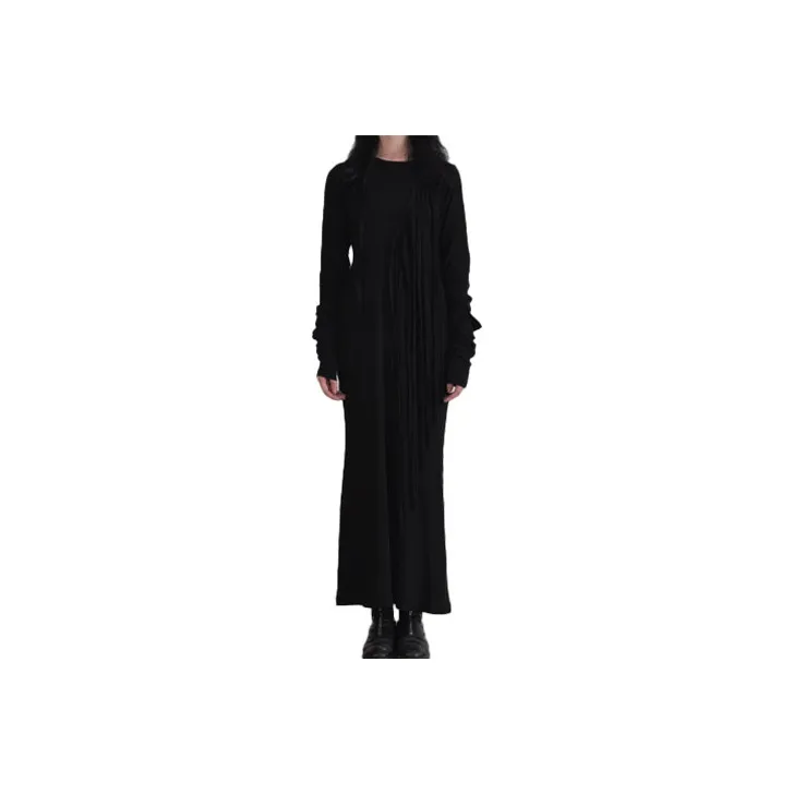 Yohji Yamamoto Long Sleeved Dresses Women's Black-0