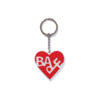 A BATHING APE Women's Heart Keychain