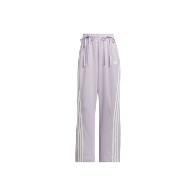 Adidas Dance Interlock Joggers Knitted Sweatpants Women's Silver Purple-0