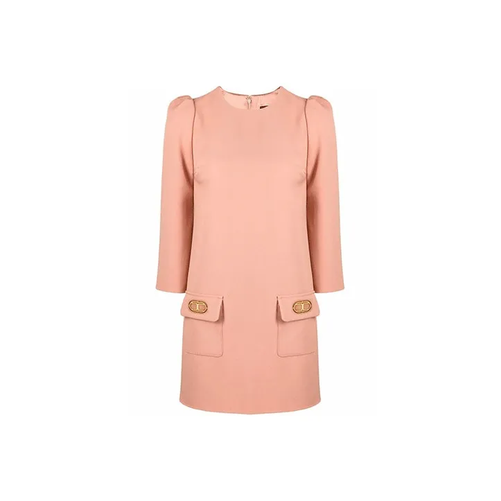 Elisabetta Franchi Long-Sleeved Dresses Women's Pink-0