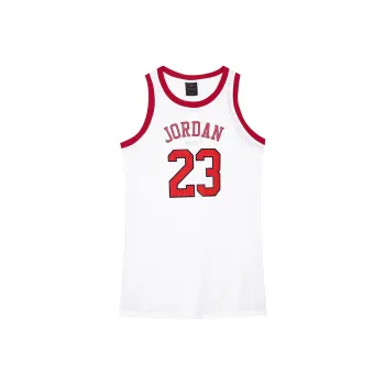 Jordan Women's Logo Print Sleeveless Dress White