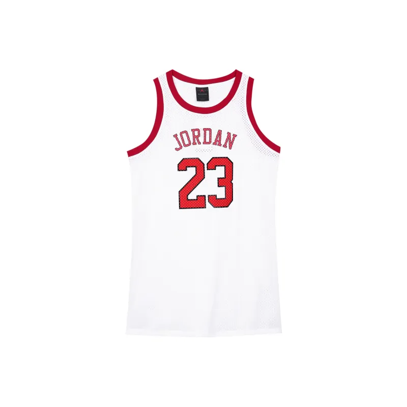 Jordan Women's Logo Print Sleeveless Dress White-0