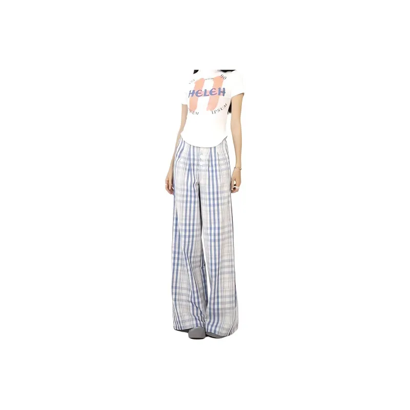 HELEH Casual Pants Women's Light Blue-0