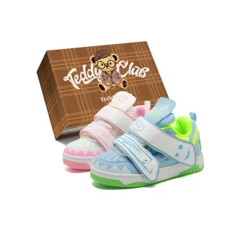 Teddy Bear Collection Slip Resistant, Abrasion Resistant, Lightweight Low Top Skateboard Shoes Unisex