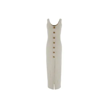 BALMAIN Sleeveless Dresses Women's Beige
