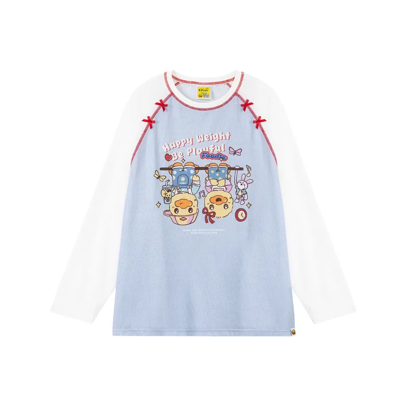 B.Duck Raglan Sleeve T Shirt Women's-0