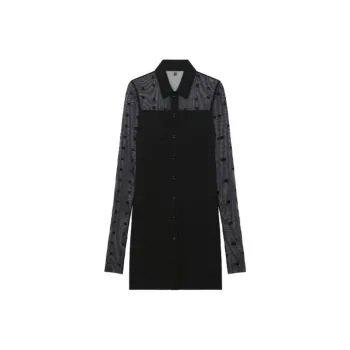 Givenchy Semi Sheer Mini Dress 'Black'