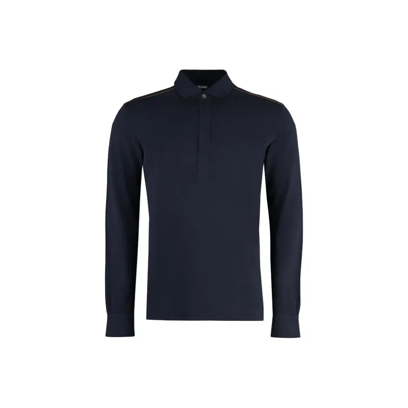 Zzegna Long Sleeved Polo Shirt-0
