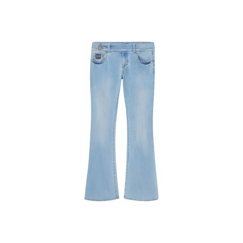 VERSACE JEANS COUTURE Logo Patch Flared Denim Jeans-0