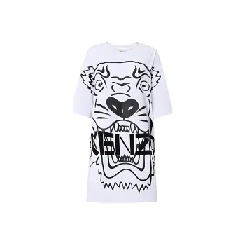 KENZO Short Sleeved Dresses Women's White