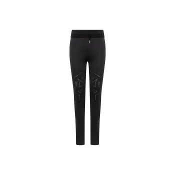 Ferragamo Perforated Drawstring Leggings