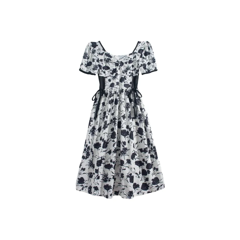 RTNH Short Sleeved Dresses Women's White-0
