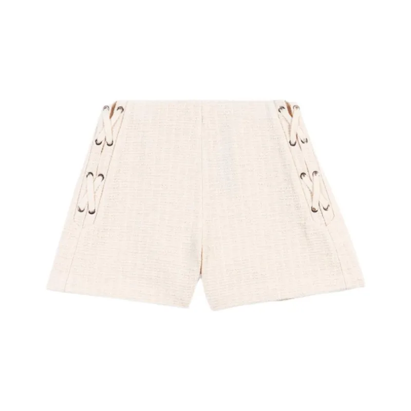 Maje Flared Tweed Shorts-0
