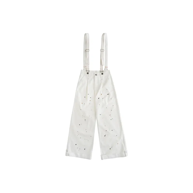 BLUELANDINC Overalls Women's White-0