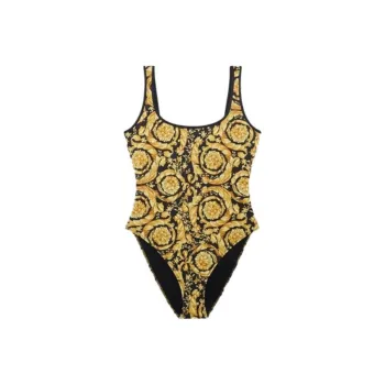 VERSACE One Piece Bathing Suit 'Gold/Print'