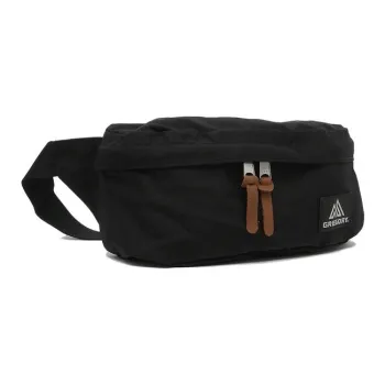GREGORY Solid Color Fanny Pack Unisex Black