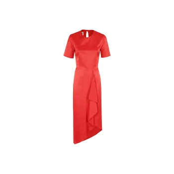 MOSCHINO Jeans Cut Out Asymmetric Midi Dress