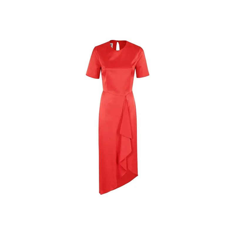 MOSCHINO Jeans Cut Out Asymmetric Midi Dress-0