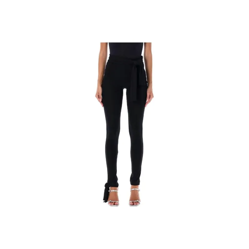 MSGM High Waist Ribbon Leggings-0