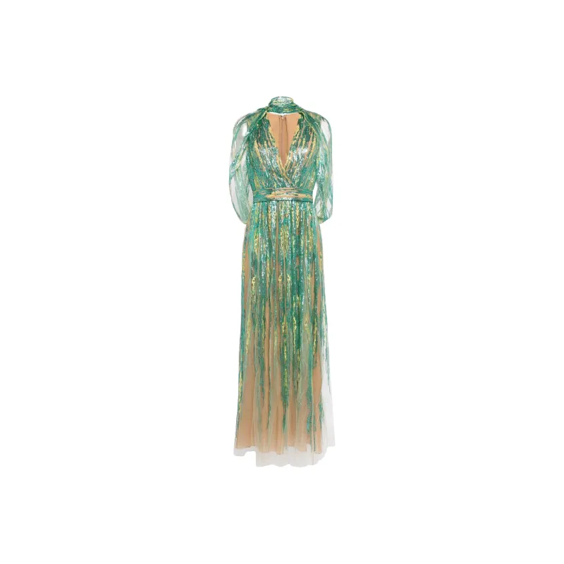 ELIE SAAB Sequin embellished Tulle Gown-0