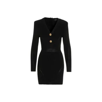 BALMAIN Ribbed knit Mini Dress