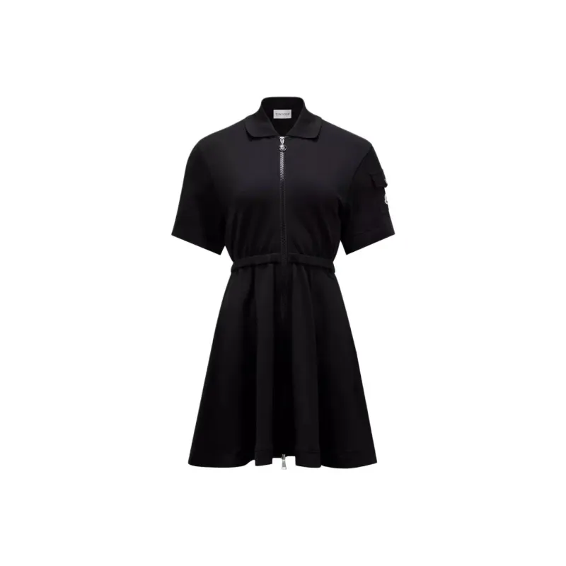 Moncler Logo Patch Two-Way Zipped Dress-0