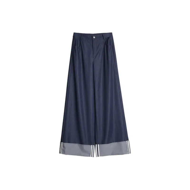 ELLE Casual Pants Women's Navy Blue-0