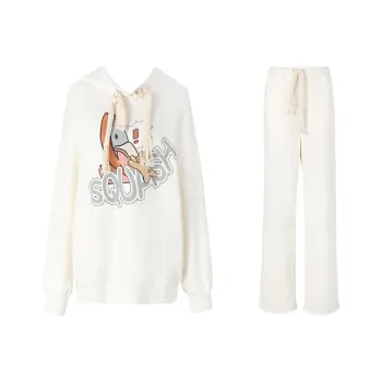 III VIVINIKO Sweatshirt Set Women's Raw White