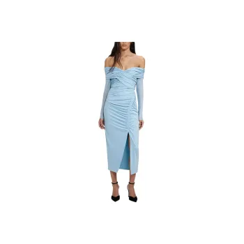 Self portrait Long Sleeved Dresses Women's Haze Blue