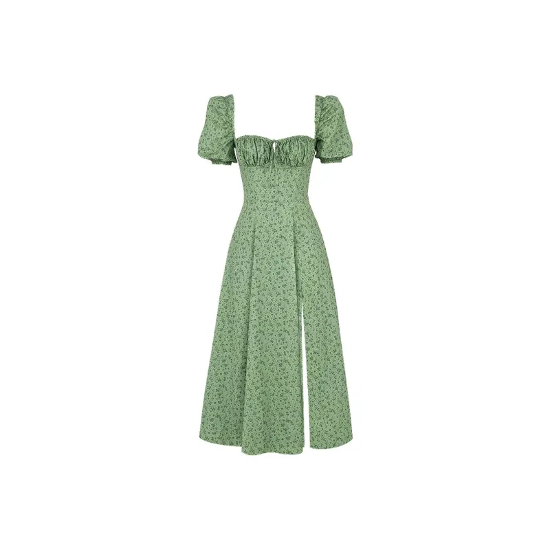 HOUSE OF CB TALLULAH Short Sleeved Dress Women's GREEN/Green-0
