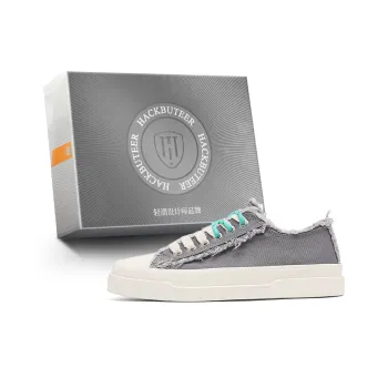 HACKBUTEER Low Top Canvas Shoes Men's Box Included