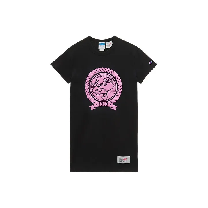 Pink Panther X Champion X Pink Panther Short-Sleeved Dresses Women's-4