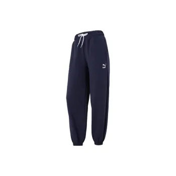 PUMA Knitted Sweatpants Women's Navy Blue