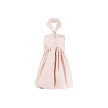PHILOSOPHY DI LORENZO SERAFINI Halterneck Mini Poplin Dress