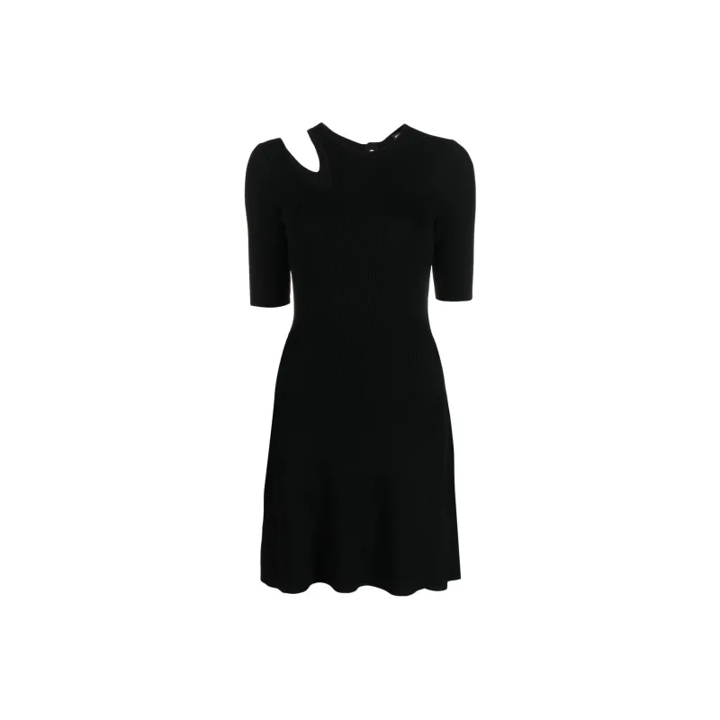 Maje Short Sleeved Dresses Women's Black-0